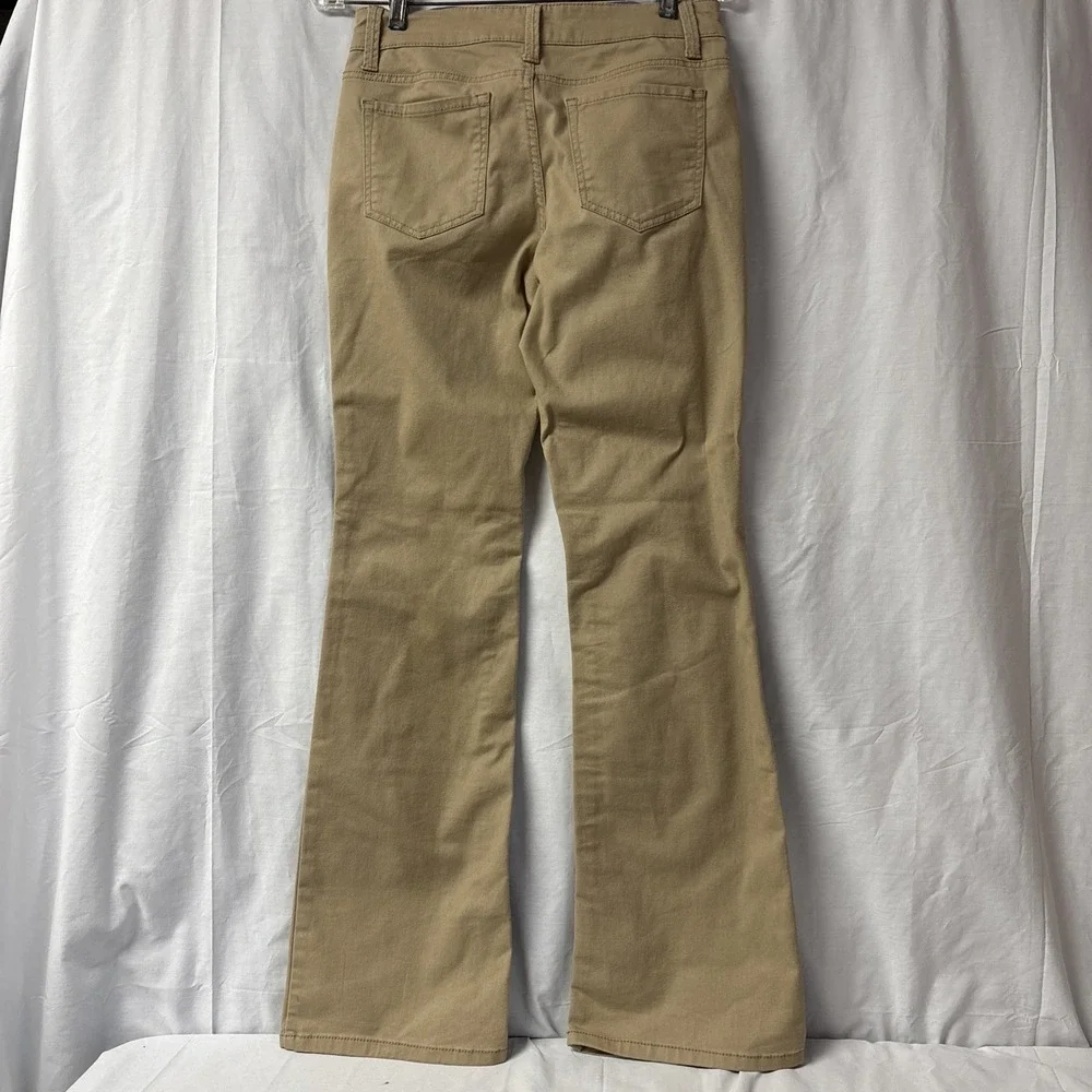 No Boundaries Jeans Women/Junior Size 7 Tan Mid-Rise Bootcut 5 Pocket 28x30